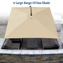 Load image into Gallery viewer, STRONG CAMEL 8.2ft Square Hanging Cantilever Banana Umbrella Canopy Outdoor Sunshade