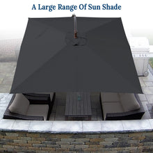 Load image into Gallery viewer, STRONG CAMEL 8.2ft Square Hanging Cantilever Banana Umbrella Canopy Outdoor Sunshade