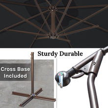 Load image into Gallery viewer, STRONG CAMEL 8.2ft Square Hanging Cantilever Banana Umbrella Canopy Outdoor Sunshade