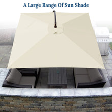 Load image into Gallery viewer, STRONG CAMEL 8.2ft Square Hanging Cantilever Banana Umbrella Canopy Outdoor Sunshade