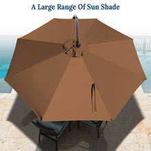 Load image into Gallery viewer, STRONG CAMEL 10' Banana Cantilever Patio Offset Sunshade Hanging Umbrella with Steel Cross Base