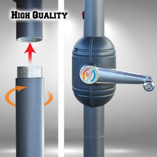 Load image into Gallery viewer, STRONG CAMEL 24 LED Light 9ft Aluminum Patio Solar Umbrella