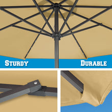 Load image into Gallery viewer, STRONG CAMEL 24 LED Light 9ft Aluminum Patio Solar Umbrella