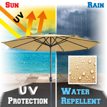 Load image into Gallery viewer, STRONG CAMEL 24 LED Light 9ft Aluminum Patio Solar Umbrella