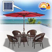 Load image into Gallery viewer, STRONG CAMEL 9' SOLAR 40 LED LIGHTS PATIO UMBRELLA GARDEN OUTDOOR SUNSHADE