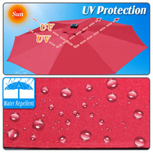 Load image into Gallery viewer, STRONG CAMEL 9' SOLAR 40 LED LIGHTS PATIO UMBRELLA GARDEN OUTDOOR SUNSHADE