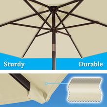 Load image into Gallery viewer, STRONG CAMEL 7.5ft Patio Umbrella LED Lighted Tilt Aluminum Garden Market Balcony Outdoor Sunshade