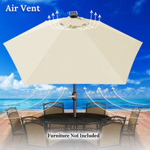Load image into Gallery viewer, STRONG CAMEL 7.5ft Patio Umbrella LED Lighted Tilt Aluminum Garden Market Balcony Outdoor Sunshade