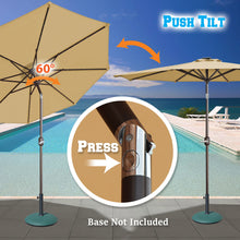 Load image into Gallery viewer, STRONG CAMEL 9ft 40 LED Light Solar Lighted Patio Umbrella Market with Tilt and Crank Parasol