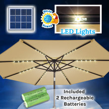 Load image into Gallery viewer, STRONG CAMEL 10' Patio Umbrella LED Lighted Tilt Aluminum Garden Market Balcony Outdoor Sunshade