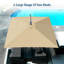 Load image into Gallery viewer, STRONG CAMEL 8.2ft Square LED Cantilever Hanging Umbrella  Sunshade Outdoor