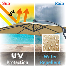 Load image into Gallery viewer, STRONG CAMEL 8.2ft Square LED Cantilever Hanging Umbrella  Sunshade Outdoor