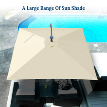 Load image into Gallery viewer, STRONG CAMEL 8.2ft Square LED Cantilever Hanging Umbrella  Sunshade Outdoor
