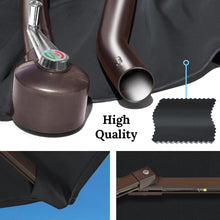 Load image into Gallery viewer, STRONG CAMEL 9 FT Solar Powered LED Cantilever Umbrella Offset Hanging Patio Umbrella w/Crank