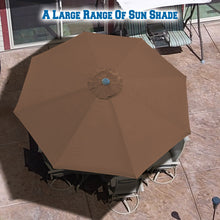 Load image into Gallery viewer, STRONG CAMEL 10' Patio Umbrella with Tilt and Crank Garden Market Table Parasol Sunshade Outdoor