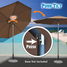 Load image into Gallery viewer, STRONG CAMEL 10' Patio Umbrella with Tilt and Crank Garden Market Table Parasol Sunshade Outdoor