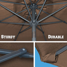 Load image into Gallery viewer, STRONG CAMEL 10' Patio Umbrella with Tilt and Crank Garden Market Table Parasol Sunshade Outdoor