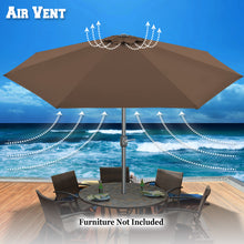 Load image into Gallery viewer, STRONG CAMEL 10' Patio Umbrella with Tilt and Crank Garden Market Table Parasol Sunshade Outdoor