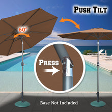 Load image into Gallery viewer, STRONG CAMEL 9' Patio 8 Ribs Outdoor Garden Market Parasol Sunshade Umbrella with Tilt and Crank