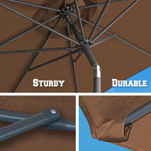 Load image into Gallery viewer, STRONG CAMEL 9' Patio 8 Ribs Outdoor Garden Market Parasol Sunshade Umbrella with Tilt and Crank
