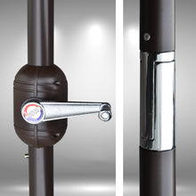 Load image into Gallery viewer, STRONG CAMEL 9ft 8 Ribs Deluxe Auto Patio Polyester Umbrella Cover with Tilt Crank Sunshade Outdoor