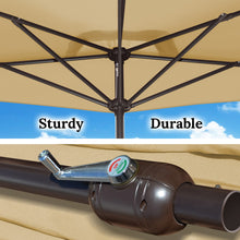 Load image into Gallery viewer, STRONG CAMEL 8’Half Rectangular Outdoor Patio Umbrella,Umbrella Base not included