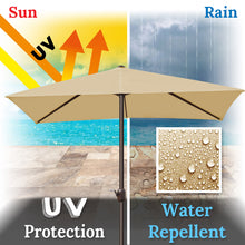 Load image into Gallery viewer, STRONG CAMEL 8’Half Rectangular Outdoor Patio Umbrella,Umbrella Base not included