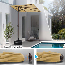 Load image into Gallery viewer, STRONG CAMEL 8’Half Rectangular Outdoor Patio Umbrella,Umbrella Base not included