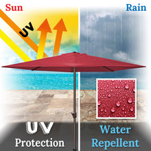 Load image into Gallery viewer, STRONG CAMEL Wall Balcony Window 9' Patio Half Umbrella Sunshade Outdoor