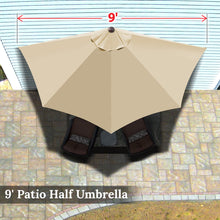 Load image into Gallery viewer, STRONG CAMEL Wall Balcony Window 9' Patio Half Umbrella Sunshade Outdoor