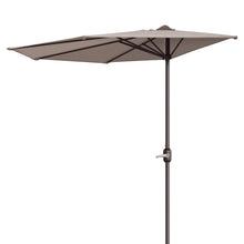 Load image into Gallery viewer, STRONG CAMEL 10Ft Half Market Umbrella Round Patio Half Umbrella w/Crank