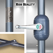 Load image into Gallery viewer, STRONG CAMEL 10'x6.5' 6 Ribs Patio Umbrella with Tilt and Crank Outdoor Garden Sunshade