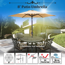 Load image into Gallery viewer, STRONG CAMEL Brand NEW 8.2ft 8ribs Patio Parasol Umbrella Sunshade Market Outdoor