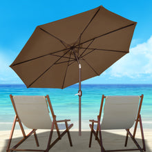Load image into Gallery viewer, STRONG CAMEL Sunshade Outdoor 9ft Parasol Patio Garden Umbrella with Crank Tilt