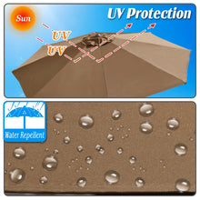 Load image into Gallery viewer, STRONG CAMEL Sunshade Outdoor 9ft Parasol Patio Garden Umbrella with Crank Tilt