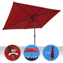 Load image into Gallery viewer, STRONG CAMEL 10'x6.5'  NEW PATIO GARDEN SUNSHADE MARKET UMBRELLA  OUTDOOR