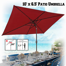 Load image into Gallery viewer, STRONG CAMEL 10'x6.5'  NEW PATIO GARDEN SUNSHADE MARKET UMBRELLA  OUTDOOR