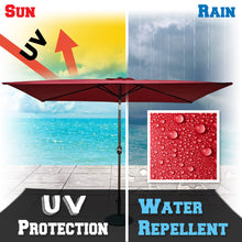 Load image into Gallery viewer, STRONG CAMEL 10'x6.5'  NEW PATIO GARDEN SUNSHADE MARKET UMBRELLA  OUTDOOR