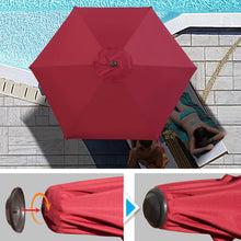 Load image into Gallery viewer, STRONG CAMEL Sunshade 8.2ft Parasol Patio Umbrella for Garden Outdoor with Crank Tilt