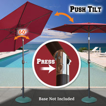 Load image into Gallery viewer, STRONG CAMEL Sunshade 8.2ft Parasol Patio Umbrella for Garden Outdoor with Crank Tilt