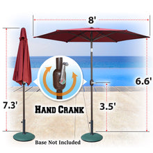 Load image into Gallery viewer, STRONG CAMEL Sunshade 8.2ft Parasol Patio Umbrella for Garden Outdoor with Crank Tilt