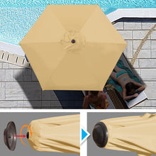Load image into Gallery viewer, STRONG CAMEL Sunshade 8.2ft Parasol Patio Umbrella for Garden Outdoor with Crank Tilt