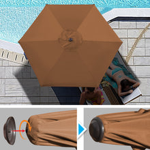 Load image into Gallery viewer, STRONG CAMEL Sunshade 8.2ft Parasol Patio Umbrella for Garden Outdoor with Crank Tilt