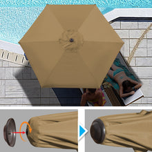 Load image into Gallery viewer, STRONG CAMEL Sunshade 8.2ft Parasol Patio Umbrella for Garden Outdoor with Crank Tilt
