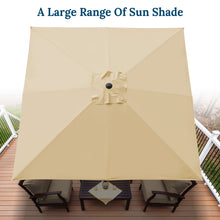 Load image into Gallery viewer, STRONG CAMEL Outdoor Sunshade 8'x8' Square Patio Umbrella  with Crank