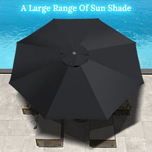 Load image into Gallery viewer, STRONG CAMEL 11.5'  8 Ribs Round Patio Sunshade Market Umbrella Outdoor with Crank Parasol Garden