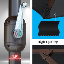 Load image into Gallery viewer, STRONG CAMEL 11.5'  8 Ribs Round Patio Sunshade Market Umbrella Outdoor with Crank Parasol Garden