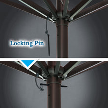 Load image into Gallery viewer, STRONG CAMEL 11.5'  8 Ribs Round Patio Sunshade Market Umbrella Outdoor with Crank Parasol Garden