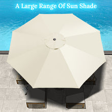 Load image into Gallery viewer, STRONG CAMEL 11.5'  8 Ribs Round Patio Sunshade Market Umbrella Outdoor with Crank Parasol Garden