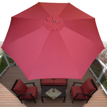 Load image into Gallery viewer, STRONG CAMEL Multi-color 13ft 8 Ribs Round Patio Sunshade Umbrella Outdoor Garden